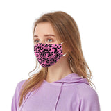 Leopard Print Two Layer Dust Mask, Soft Colorful Leopard Print Face Mask Cover Mouth for Adults and Teens
