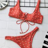 Red Leopard 2019 Mujer Swimsuit Women Push Up