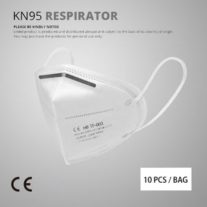 Street Genius 10 pcs/bag KN95 Face Mask PM2.5 Anti-fog Strong Protective Mouth Mask Respirator Reusable (not for medical use)