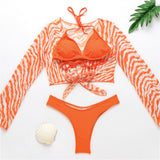 Red Leopard Bikini Set Maillot De Bain Femme