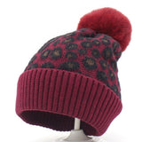 Adult/Kids Red Leopard Winter Hats